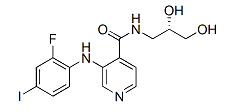 N-[(2S)-2,3-Dihydroxypropyl]-3-[(2-fluoro-4-iodophenyl)amino]-4-pyridinecarboxamide